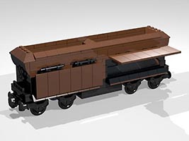 Набор LEGO MOC-5252 Бункер для перевозки железной руды (8-ми колесный)