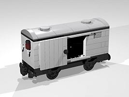 Набор LEGO Вагон-рифрижератор (холодильник, 4-х колесный) в старинном стиле