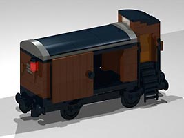 Набор LEGO Вагон с будкой тормозного кондуктора (4-х колесный)