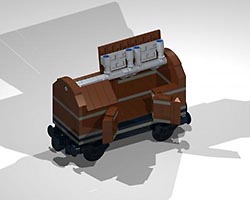 Набор LEGO Полувагон с крышкой (4-х колесный)