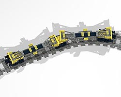 Набор LEGO Вагон-платформа для перевозки контейнеров (12-колесная)