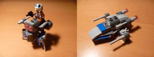 Набор LEGO MOC-5309 Дроид-исследователь и истребитель S-87