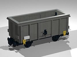 Набор LEGO MOC-5337 Грузовой вагон (полувагон)