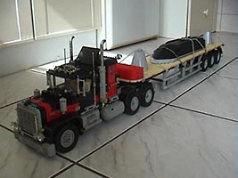Набор LEGO MOC-5354 Прицеп-платформа для тягача 5571