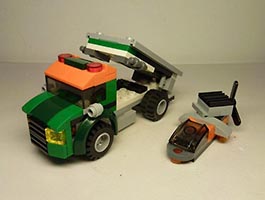 Набор LEGO Грузовик с платформой и судно на воздушной подушке