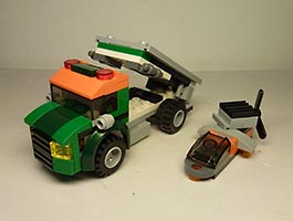 Набор LEGO Грузовик с платформой и судно на воздушной подушке