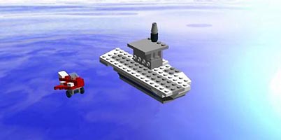 Набор LEGO Авианосец и истребитель
