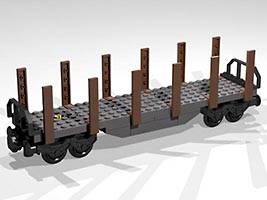 Набор LEGO Полувагон с опорами