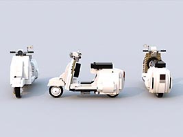 Набор LEGO Классический мотороллер из 50х 'Веспа'