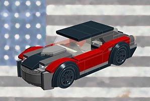 Набор LEGO Красная мощная машина