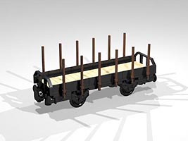Набор LEGO Полувагон с опорами