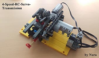 Набор LEGO 4-х скоростная трансмиссия на р/у (серво-мотор)