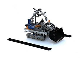 Набор LEGO MOC-5470 Бронированный экскаватор
