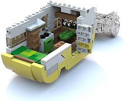 Набор LEGO Прицеп 'Дом на колесах ' фирмы 'Шаста'