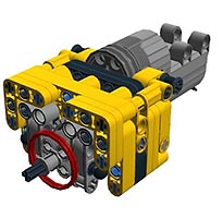 Набор LEGO MOC-5592 Шаговый двигатель на основе серво-мотора из Power functions