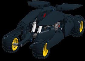 Набор LEGO MOC-5597 Машина-перевертыш (с инерционным мотором)