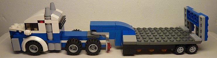 Набор LEGO Тягач с прицепом-платформой