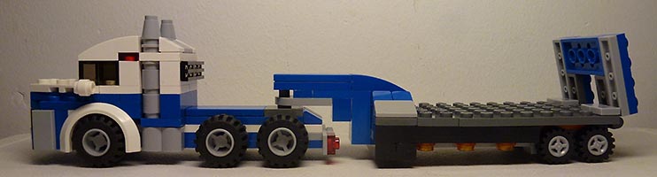 Набор LEGO Тягач с прицепом-платформой