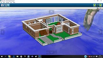 Набор LEGO MOC-5703 Дом с гаражом