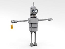 Набор LEGO MOC-5714 Робот Бендер из м/ф 'Футурама'