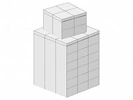 Набор LEGO Городская статуя в Квебеке - версия Чиби