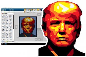 Набор LEGO MOC-5807 Дональд Трамп в 3D