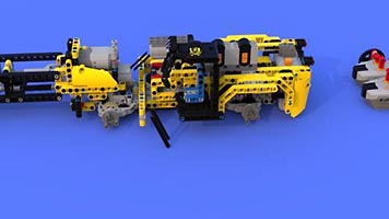 Набор LEGO MOC-5886 Погрузчик на р/у