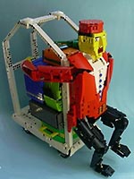 Набор LEGO MOC-5888 Портье из гостинице и тележка для багажа
