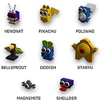 Набор LEGO Mini Pokemon Pack 1