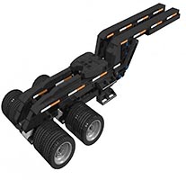 Набор LEGO Lowboy Trailer Jeep