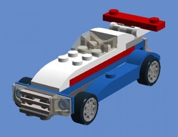 Набор LEGO MOC-5996 31027 - Custom Racing Car