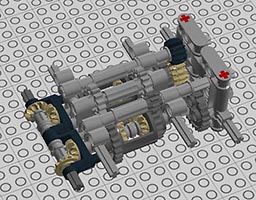 Набор LEGO MOC-6004 Compact Symmetrical Subtractor - for use in a tank