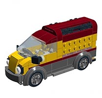 Набор LEGO CUSTOM 4 wide 60150 PIZZA VAN mod