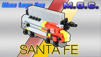 Набор LEGO MOC-6008 Mini Diesel Train Santa Fe
