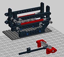 Набор LEGO MOC-6040 3-х ступенчатая коробка передач с задней передачей