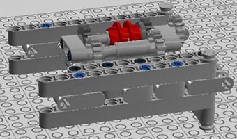 Набор LEGO MOC-6054 2-х ступенчатая коробка передач