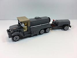 Набор LEGO MOC-6085 GMC CCKW F4 Fuel Truck with Type A3 Fuel Trailer