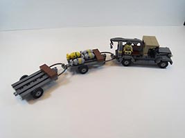 Набор LEGO MOC-6099 M6 Bomb Service Truck with M5 Bomb Trailer