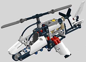 Набор LEGO MOC-6128 Ультралегкий вертолет (без новых деталей)