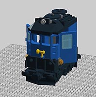 Набор LEGO MOC-6160 Мини-локомотив