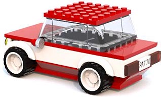 Набор LEGO Фиат-124 из 1970-х