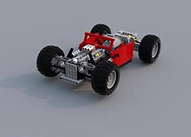 Набор LEGO MOC-6272 Extreme Chopped Hot Rod