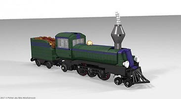 Набор LEGO MOC-6354 Lava train