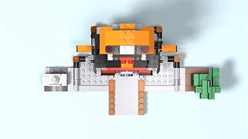 Набор LEGO Пагода, сакура и фонтан