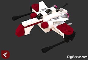 Набор LEGO Modified 75072: ARC-170 Starfighter