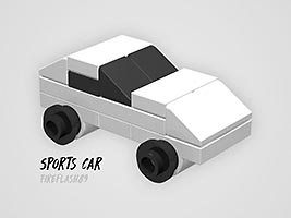 Набор LEGO MOC-6505 Спортивная машина в микромасштабе