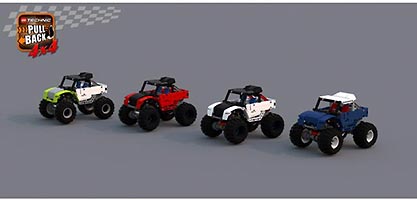 Набор LEGO Suzuki Jimny 4x4 Pull Back Monster