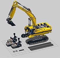 Набор LEGO MOC-6635 8043 Ultimate AA Battery Box MOD