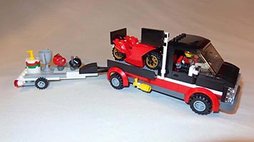 Набор LEGO 60084 Bigger racing bike transporter