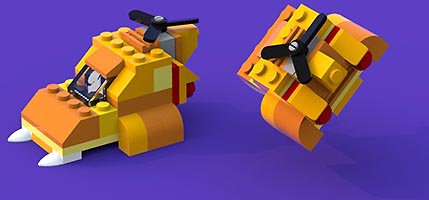 Набор LEGO MOC-6828 Космическое судно на воздушной подушке